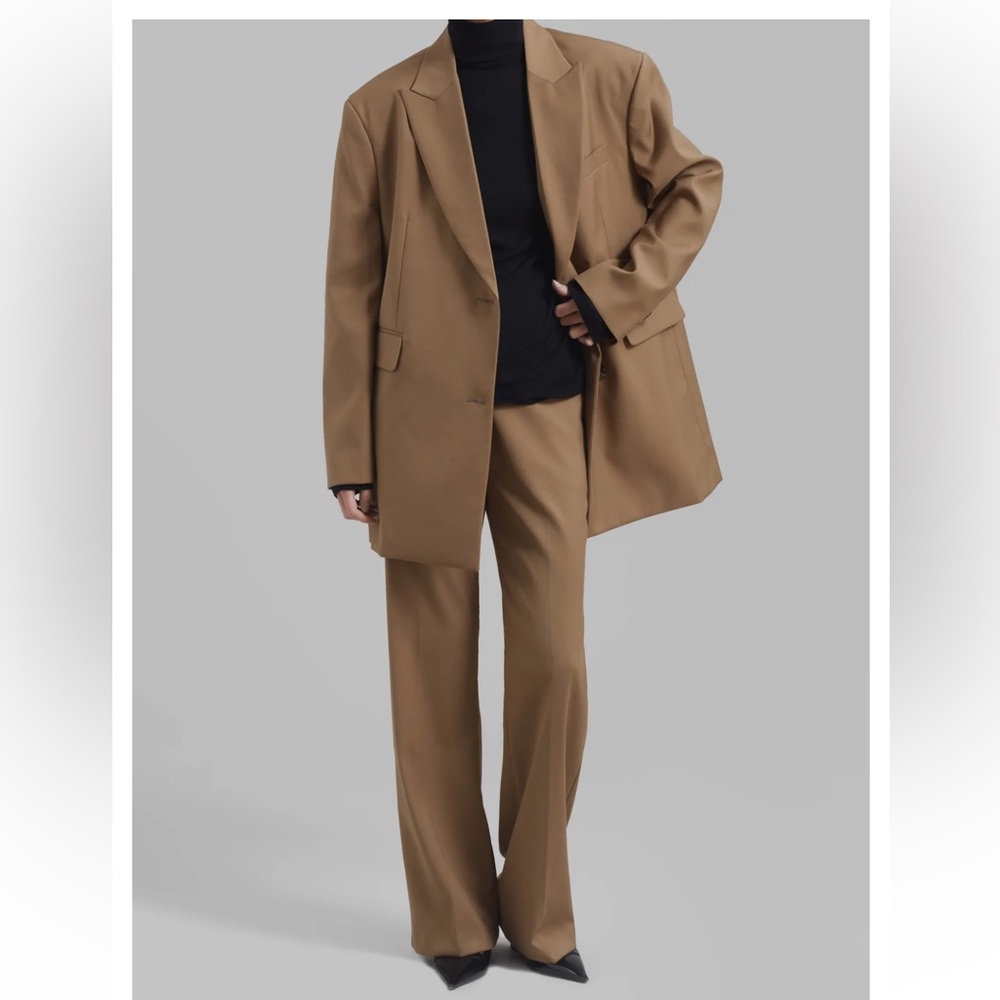 The Frankie Shop Alana Pants- brown/olive -SZ - S -NWT